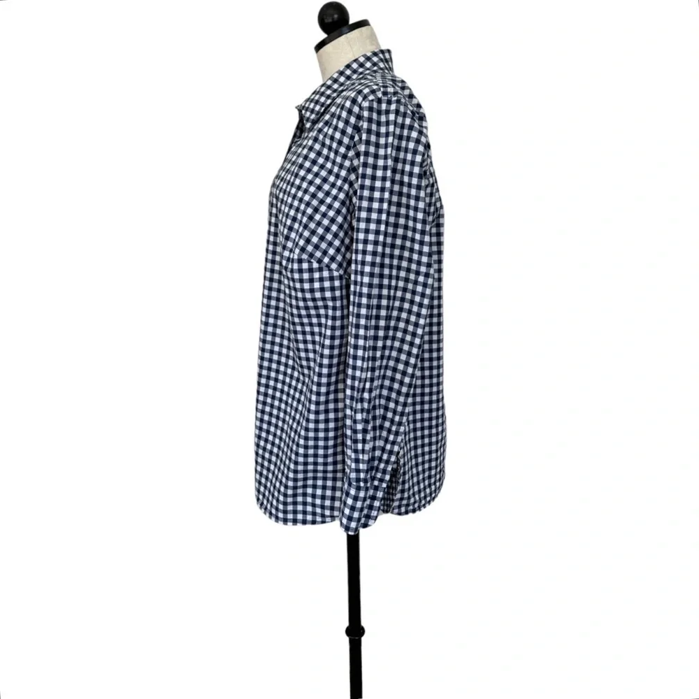 Talbots Women's Check Plaid Gingham Button Down Shirt Long Sleeve Size 1X - Picture 5 of 13